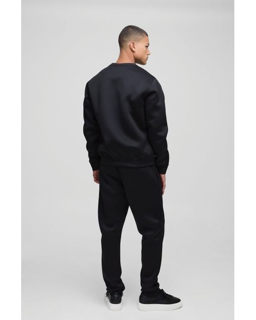 BoohooMAN Scuba Sweatshirt-Trainingsanzug in Blue für Herren
