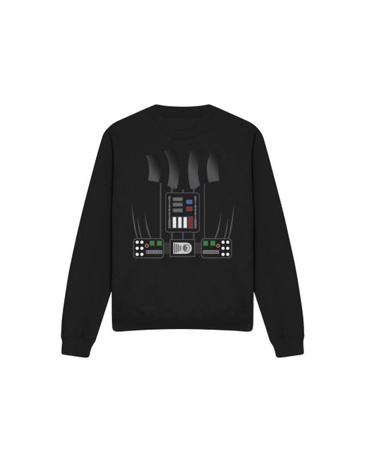 BoohooMAN Star Wars Star Wars Darth Vader Costume Sweatshirt Black for men