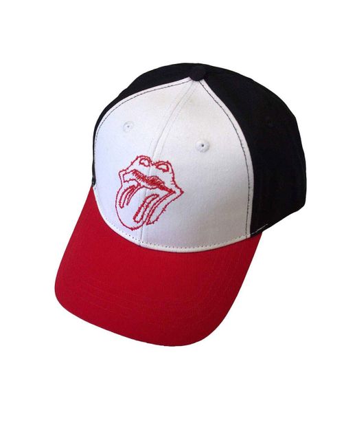 BoohooMAN The Rolling Stones Classic Tongue Outline Baseball Cap