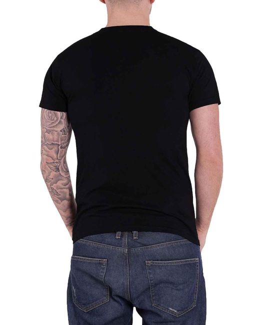 BoohooMAN Black Iron Maiden One Colour Eddie T Shirt for men