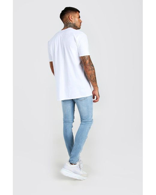 BoohooMAN Denim Super Skinny Bandana 