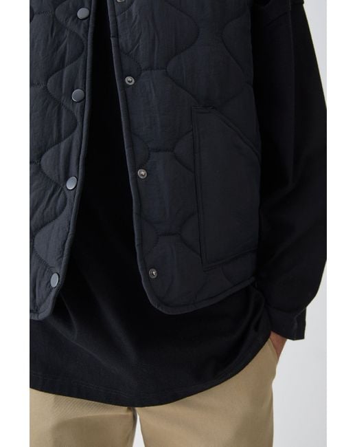 BoohooMAN Blue Onion Quilted Gilet for men