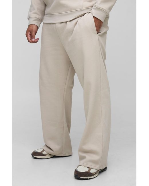 Boohoo Natural Plus Basic Straight Leg Jogger