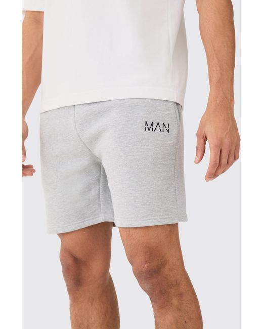 BoohooMAN White Dash Slim Fit, Short Length Short for men