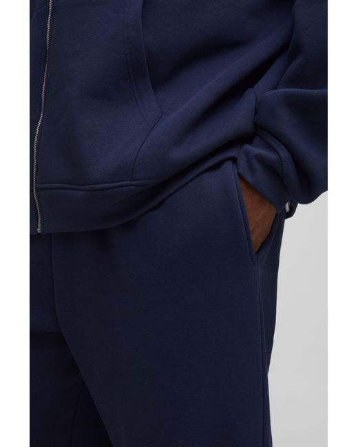 BoohooMAN Plus Basic Oversize Jogginghose in Blue für Herren