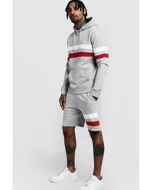 boohooman grey tracksuit bottoms