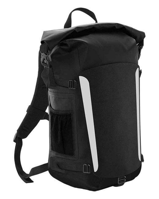 BoohooMAN Black Quadra Slx Waterproof 25l Backpack for men