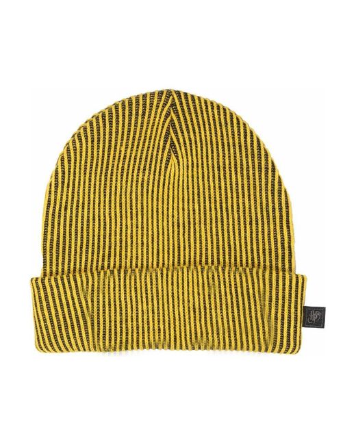 BoohooMAN Yellow Harry Potter Hufflepuff Beanie for men