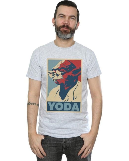 BoohooMAN White Star Wars Yoda Poster T-shirt for men