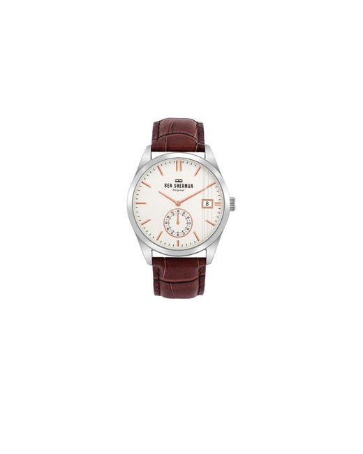 BoohooMAN White Ben Sherman Wb039t Spitalfields 43mm Quartz Watch for men