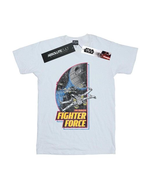 BoohooMAN Gray Star Wars Fighter Force T-shirt for men