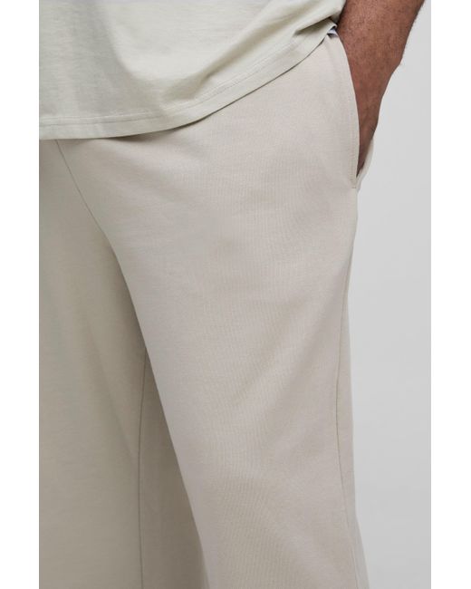 BoohooMAN Green Plus Lightweight Straight Fit Basic Sweatpants for men