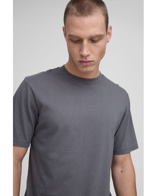 Camiseta Básica Ajustada Boohoo de color Gray