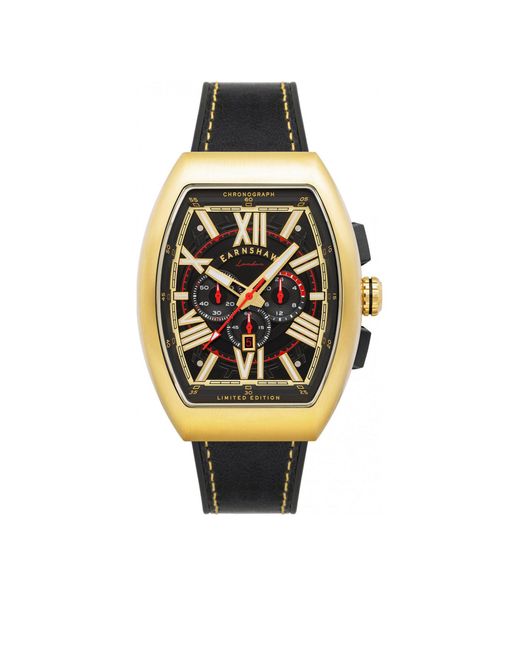 BoohooMAN Black Thomas Earnshaw Es-8270-01 Supremacy 45mm Quartz Watch for men