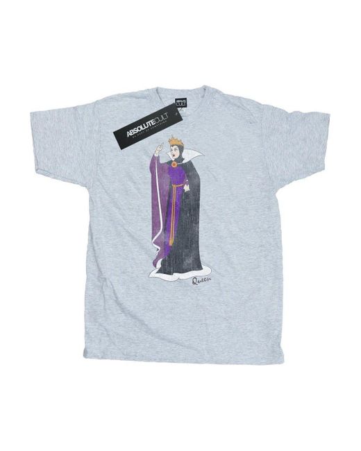 BoohooMAN Blue Disney Snow White Classic Evil Queen Grimhilde T-shirt for men