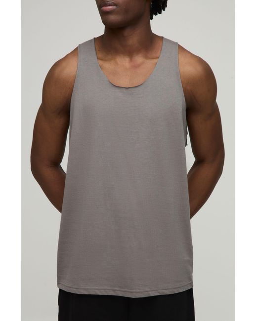 BoohooMAN Basic Racer-Trägerhemd in Gray für Herren