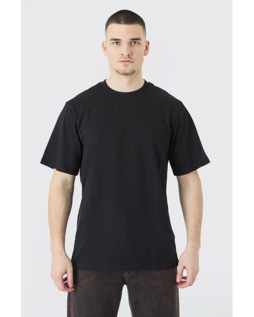 BoohooMAN Black Tall Basic Crew Neck T-shirt for men