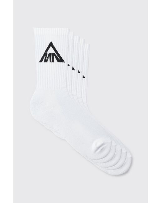 5-pack Sports Socks - Black - Men