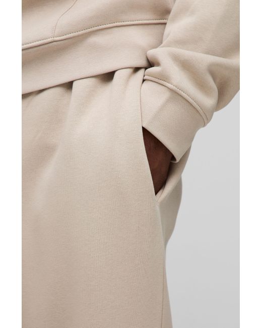 BoohooMAN Plus Basic Oversize Jogginghose in Natural für Herren