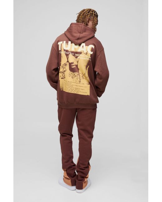 BoohooMAN Red Tall Regular Fit Stacked Gusset Joggers for men