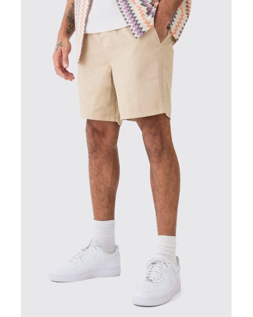 BoohooMAN Natural Relaxed Fit Short Shorts for men