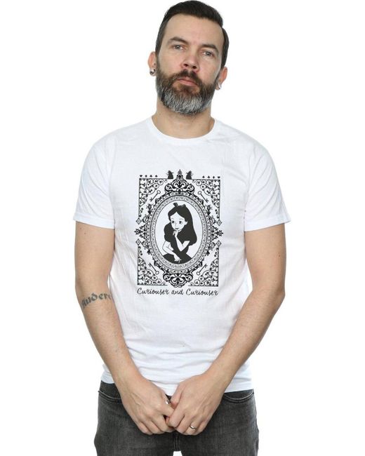 BoohooMAN White Disney Alice In Wonderland Frame T-shirt for men