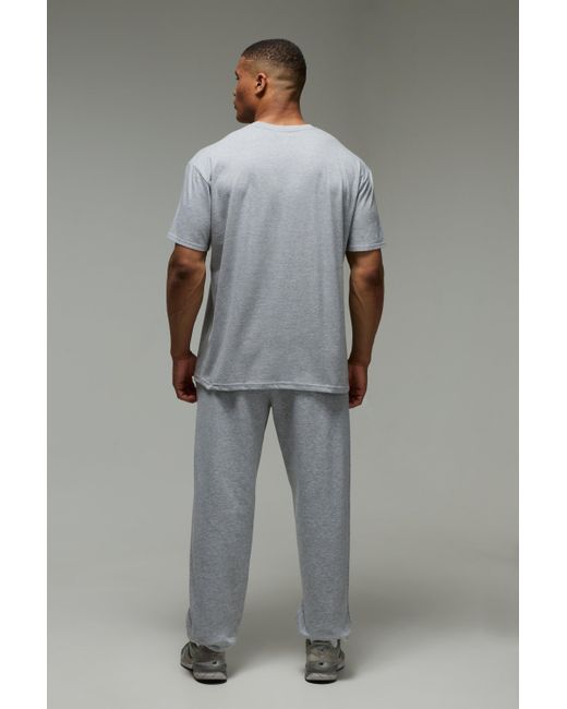 Camiseta Oversize Man Active New York Athletics Boohoo de color Gray