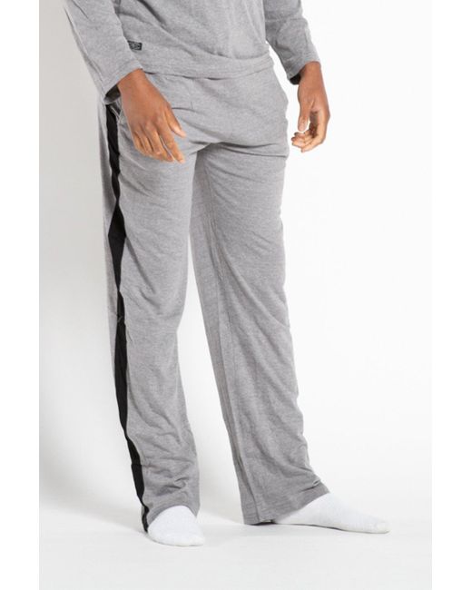 BoohooMAN Gray Tokyo Laundry Cotton 2-piece Long Sleeve Top And Bottoms Pyjama Set for men