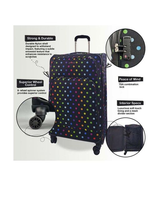 BoohooMAN Blue Infinity Leather Soft Shell Cabin Suitcase 55 X 37 X 20 Cm Lightweight Luggage Suitable For Easyjet, Ryanair for men