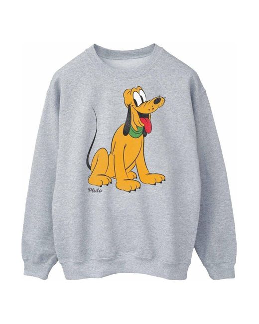 BoohooMAN Blue Disney Classic Pluto Sweatshirt for men
