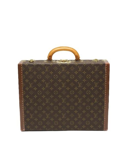 BoohooMAN Louis Vuitton Preloved Keepall Bandouliere M41416 Suitcase - Brown Handbags for men