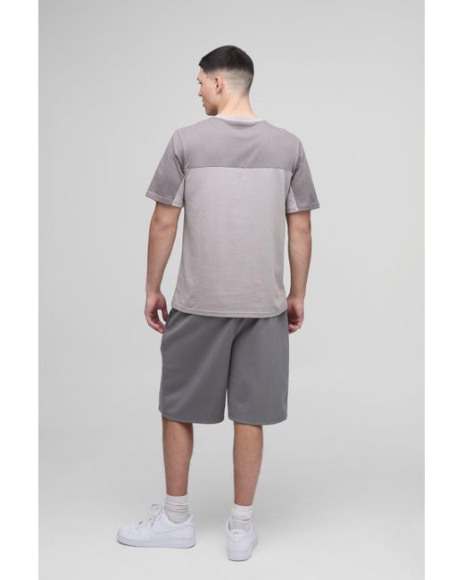 BoohooMAN Oversize Shorts in Gray für Herren