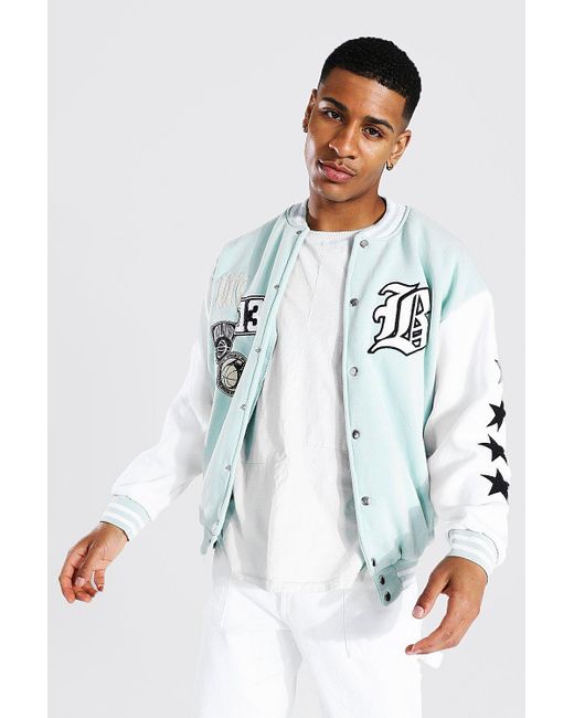 BoohooMAN Los Angeles Jersey Varsity 