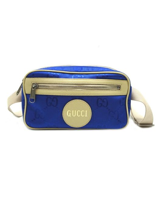 BoohooMAN Preloved GG Marmont Belt Bag Blue Beige Unisex Shoulder Bags for men