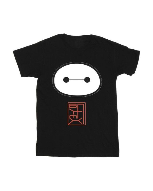 BoohooMAN Black Disney Big Hero 6 Baymax Icon T-shirt for men