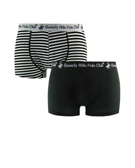 BoohooMAN Black Beverly Hills Mens 2-pack Trunks for men