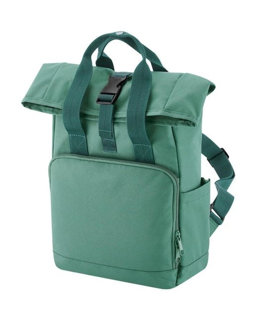 BoohooMAN Green Mini Recycled Twin Handle Backpack for men