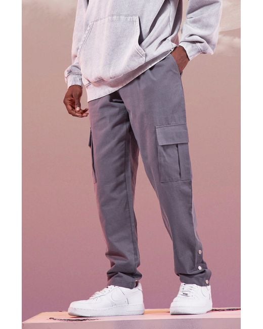 boohooman black cargo pants
