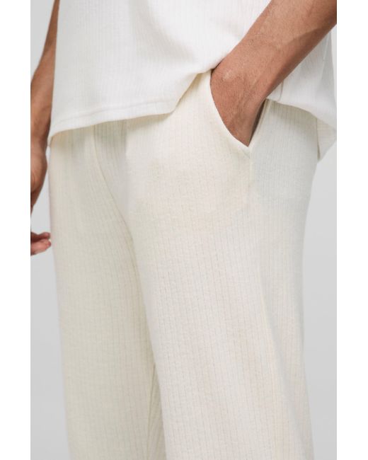 BoohooMAN Lockere Jogginghose in White für Herren