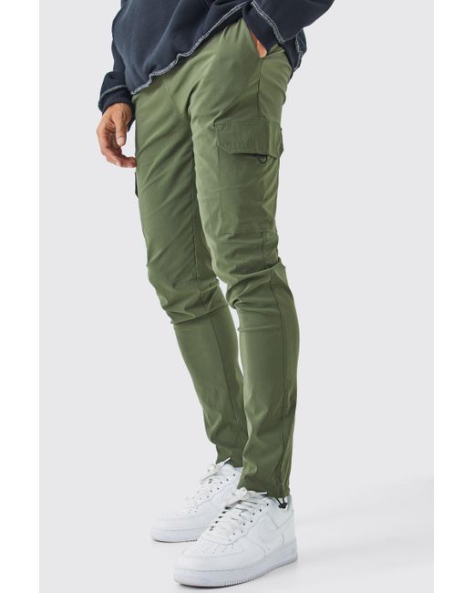 Cargo shop pants elastic