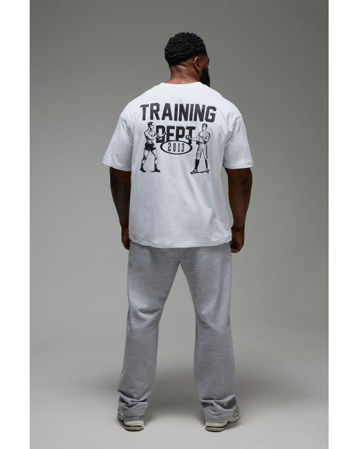 Camiseta Oversize Man Active X Everlast Boohoo de color Gray