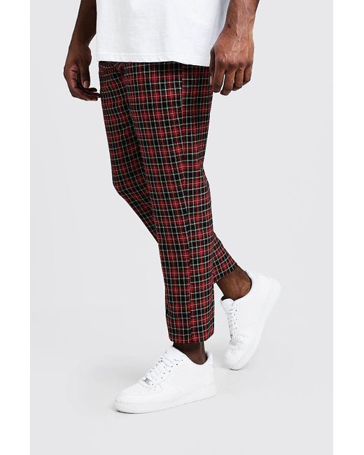 Tall Tartan Cropped Pants 