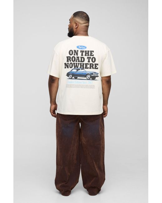 BoohooMAN Plus lockere Jeans in Blue für Herren