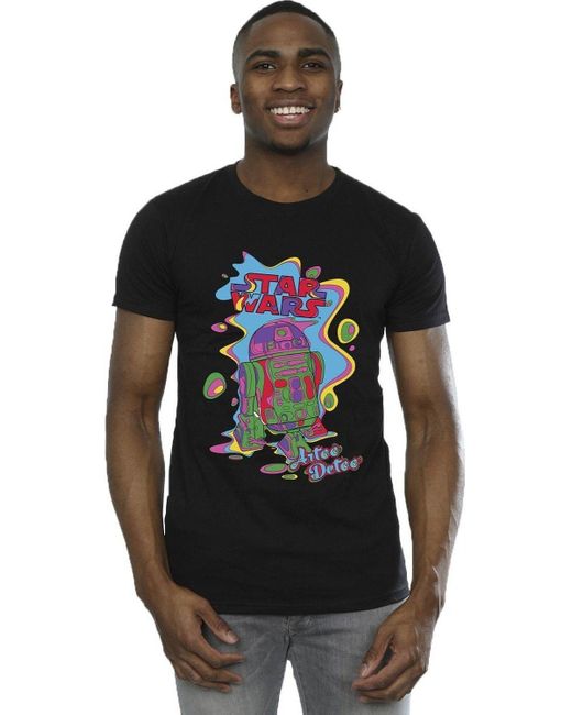 BoohooMAN Gray Star Wars R2d2 Pop Art T-shirt for men