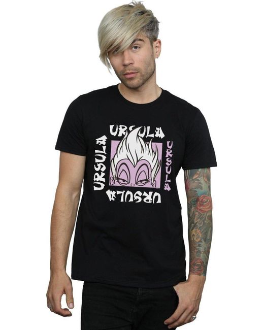 BoohooMAN Black Disney Ursula Take Out T-shirt for men