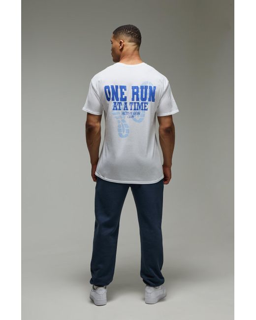 BoohooMAN Gray Active Oversized One Run for men