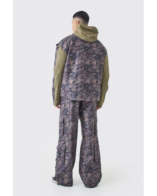 Camo utility shop jacket mens