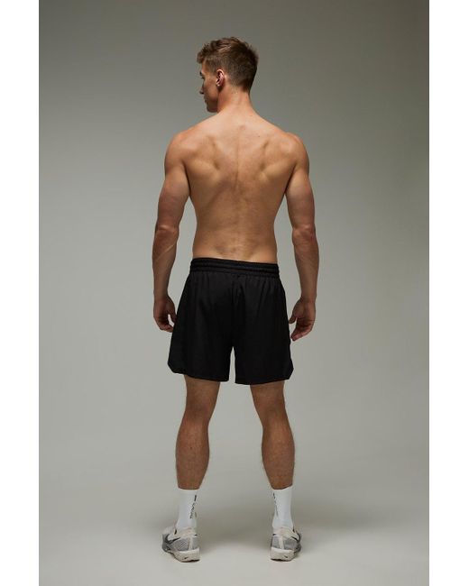 BoohooMAN Common Pace Running Double Waistband 5inch Short in Black für Herren