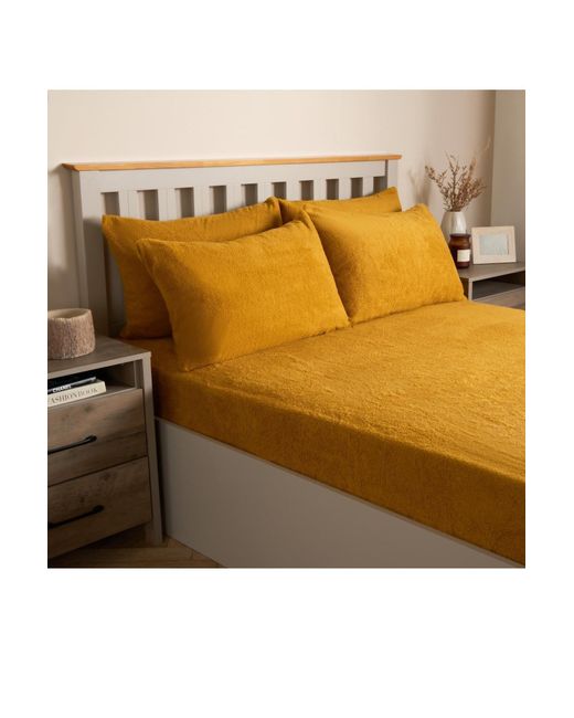BoohooMAN Metallic Ohs 4 Pack Teddy Fleece Pillowcase Cover Bedding Set Thermal for men