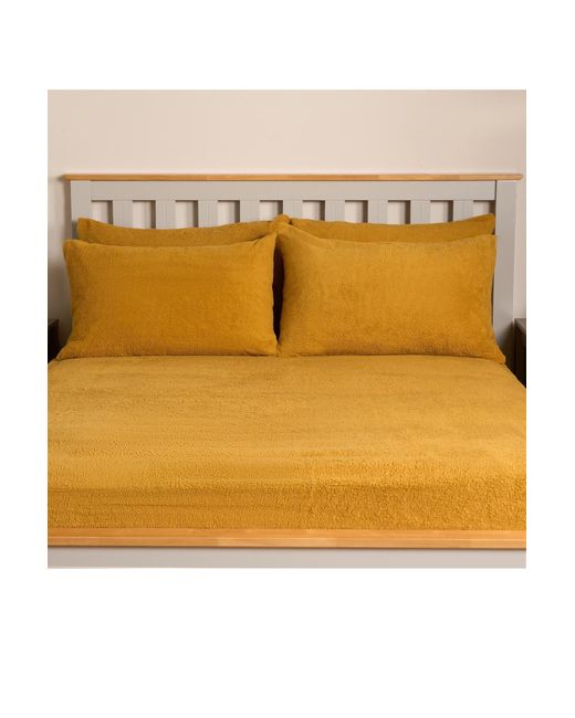 BoohooMAN Metallic Ohs 4 Pack Teddy Fleece Pillowcase Cover Bedding Set Thermal for men